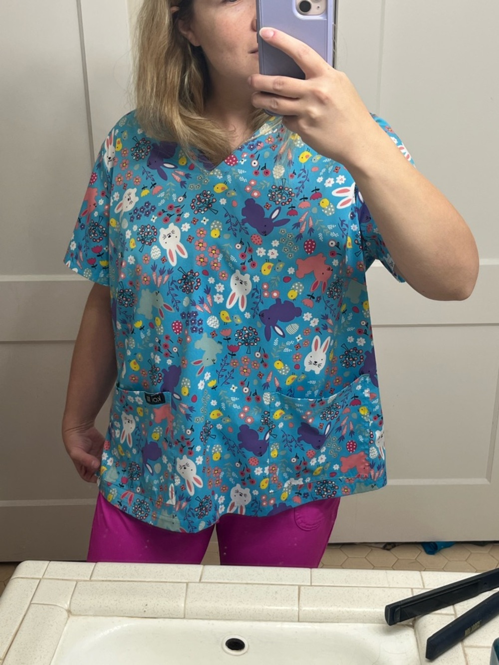 Easter scrub top - Picture 5 of 5